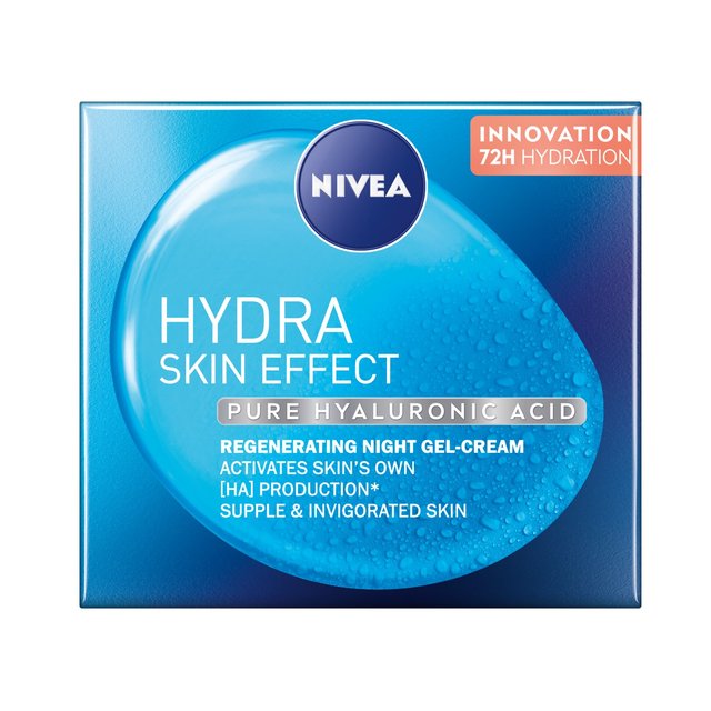 Nivea Hydra Skin Effect Hyaluronic Acid Night Gel Cream, 50ml