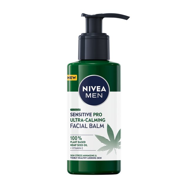 Nivea Fast Absorbing Men Sensitive Pro Ultra Calming After Shave Balm With Hemp Oil, 150ml