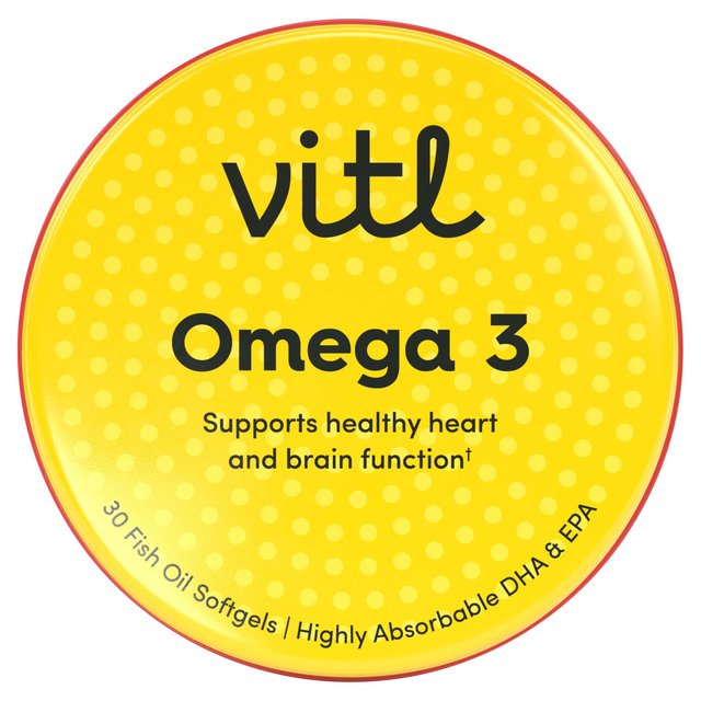 Vitl Omega-3 Softgels, 30 Per Pack
