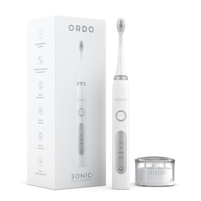Ordo Sonic+ Electric Toothbrush, White/Silver