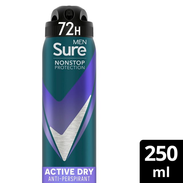 Sure Men Anti-Perspirant Active Dry Nonstop, 250ml