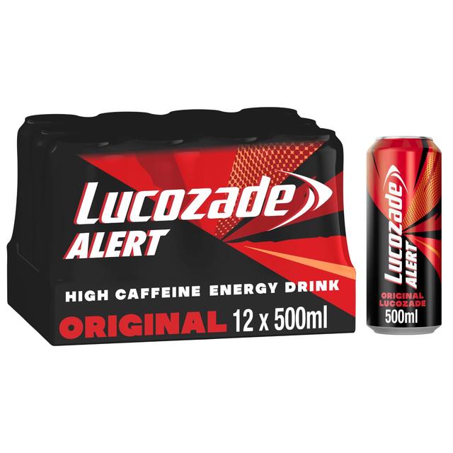 Lucozade Alert Original Energy Drink Multipack, 12 x 500ml