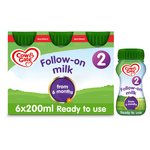 Cow & Gate 2 Follow On Baby Milk Formula Liquid 6-12 Months Multipack 