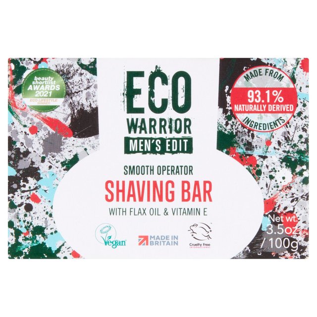 Eco Warrior Men’s Edit Shaving Bar, 100g