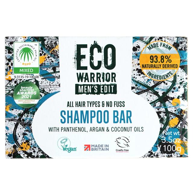 Eco Warrior Men’s Edit Shampoo Bar, 100g