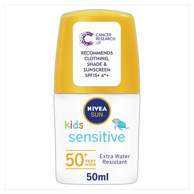 Nivea Sun Kids Sensitive Protect Spf 50+ Sun Lotion Roll On, 50ml