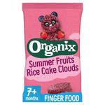 Organix Summer Fruits Rice Cake Clouds Baby Snack 7 months+