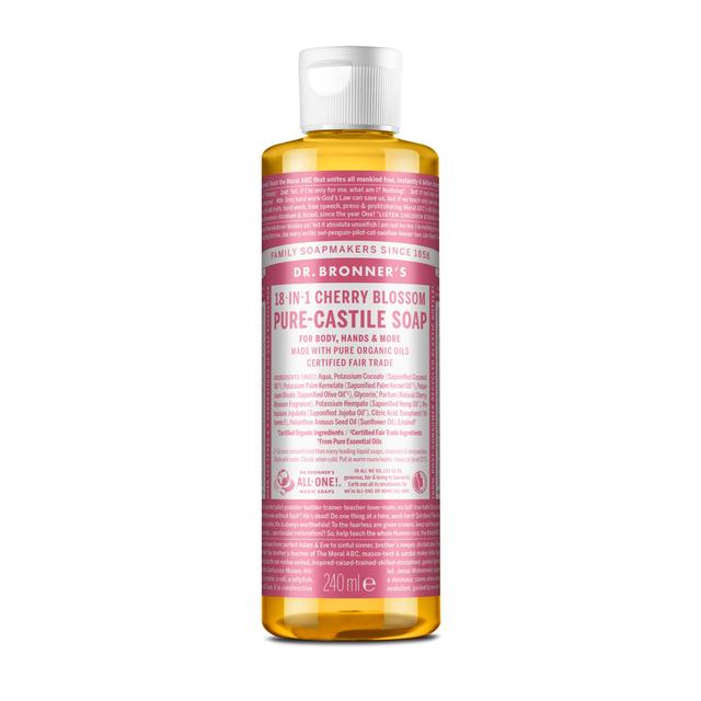 Dr Bronner Versatile Pure Castile Liquid Soap Cherry Blossom, 240ml