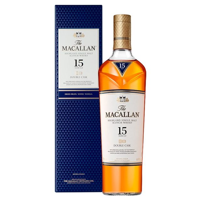 The Macallan 15 Year Old Double Cask Single Malt Whisky, 70cl