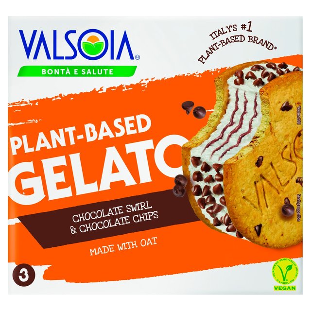 Valsoia Oat Based Gelato Cookie, 3 x 158ml