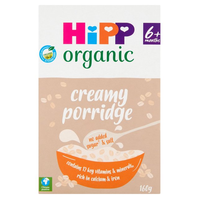 HiPP Organic Creamy Porridge Baby Cereal 6+ Months, 160g