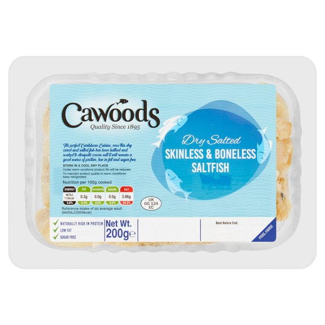 Cawoods Skinless & Boneless Saltfish, 200g