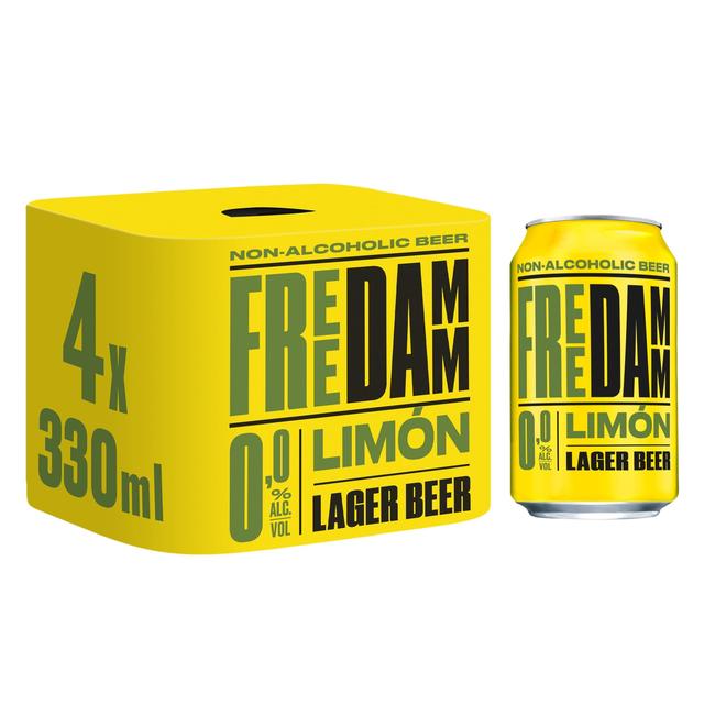 Damm Brewery UK Ltd Free Damm Lemon Alcohol Free Beer, 4 x 330ml