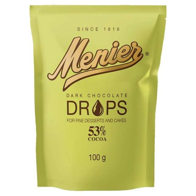 Menier Dark Chocolate Drops, 100g