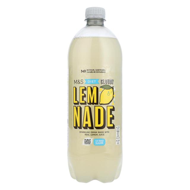 M & S Diet Sparkling Cloudy Lemonade, 1L