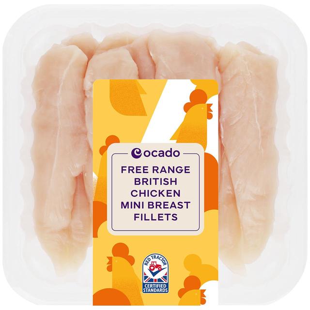 Ocado Free Range British Chicken Breast Mini Fillets, 350g
