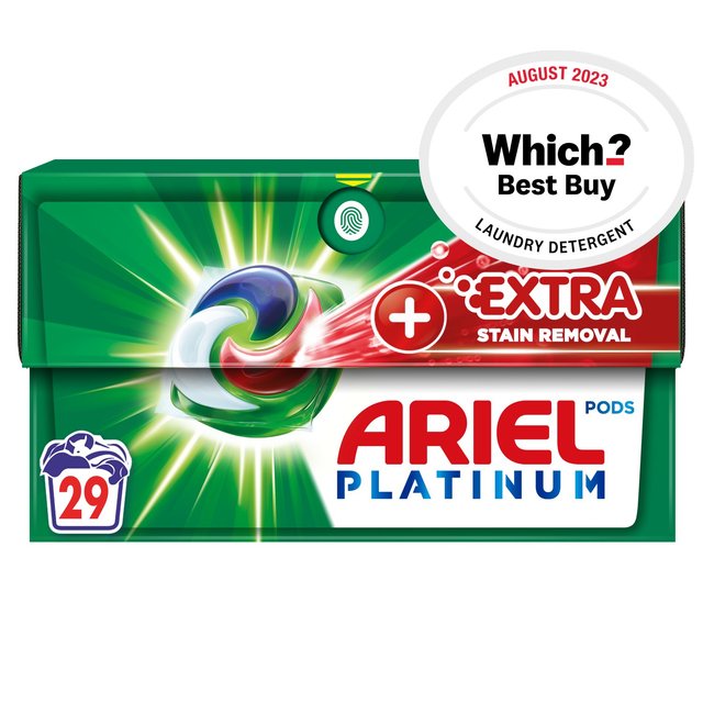 Ariel Platinum Bio Pods Washing Capsules For 28 Washes, 29 Per Pack