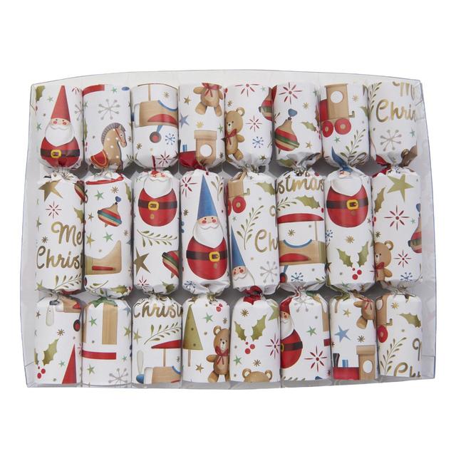 Robin Reed Toy Town Mini Decorative Christmas Crackers, 8 Per Pack