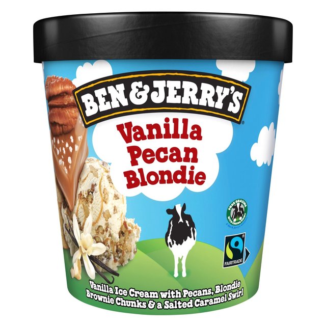 Ben & Jerry’s Vanilla Pecan Blondie Ice Cream Tub, 465ml
