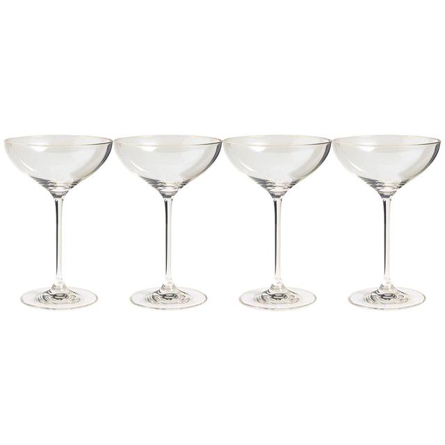 M & S The Sommelier’s Edit Set of 4 Champagne Saucers, One Size, Clear