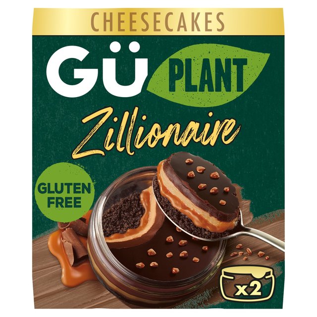 Gü Plant Zillionaire Cheesecake Dessert, 2 x 91.5g