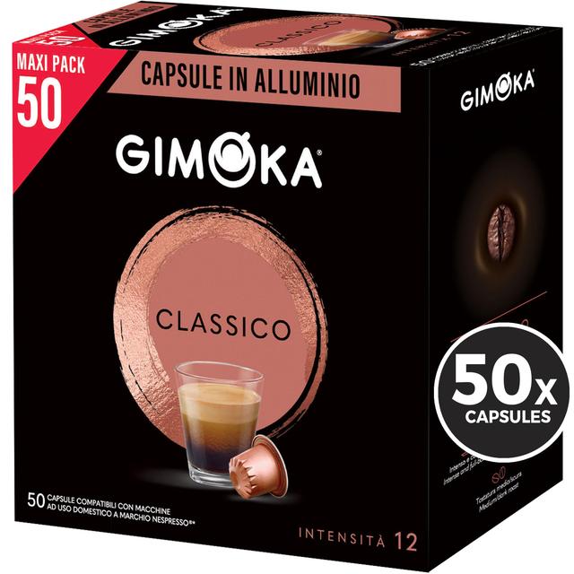 Gimoka Nespresso Pods Classico, 50 Per Pack