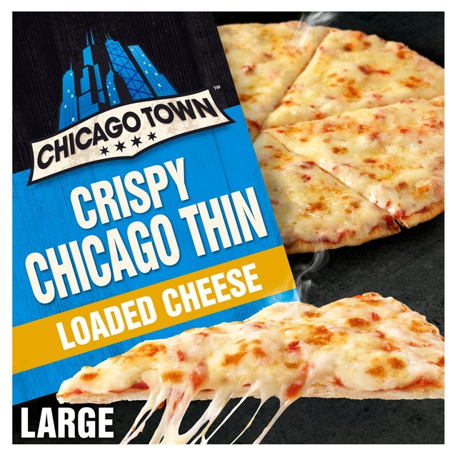 Chicago Town Crispy Chicago Thin Cheese Large Pizza, 439g