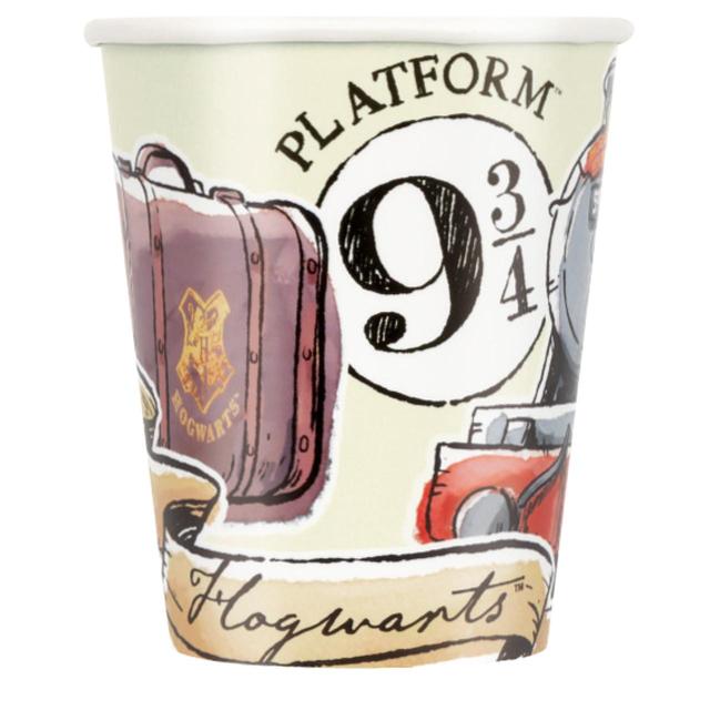 Unique Party Harry Potter Platform 9 3/4 Paper Party Cups, 8 per Pack