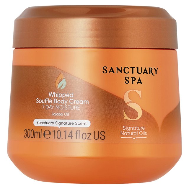 Sanctuary Spa Signature Natural Oils Whipped Souffle Body Cream, 300ml