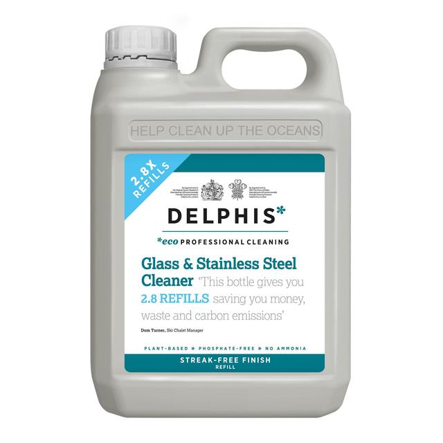 Delphis Eco Glass and Stainless Steel Cleaner, 2L