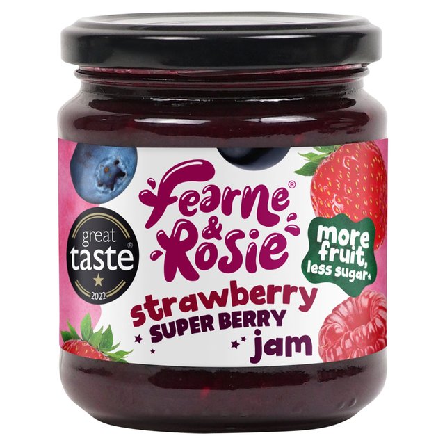 Fearne & Rosie Reduced Sugar Strawberry Superberry Jam, 310g