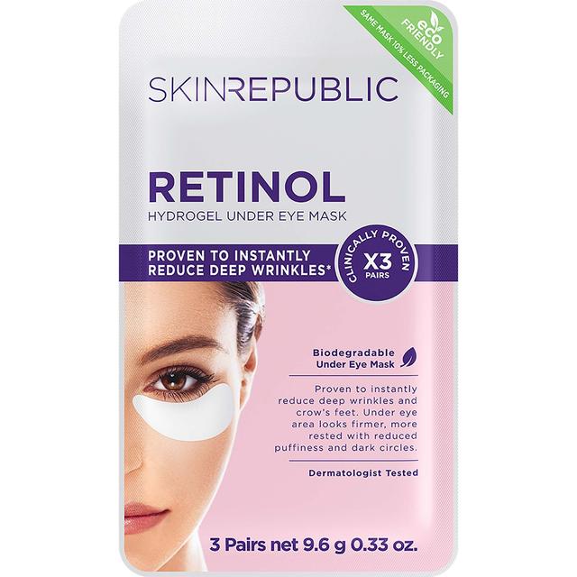 Skin Republic Retinol Biodegradable Under Eye Patch, 3 x 18g