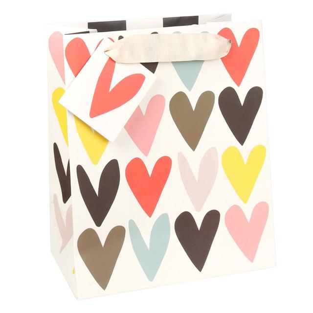 Caroline Gardner Hearts Medium Gift Bag, Large