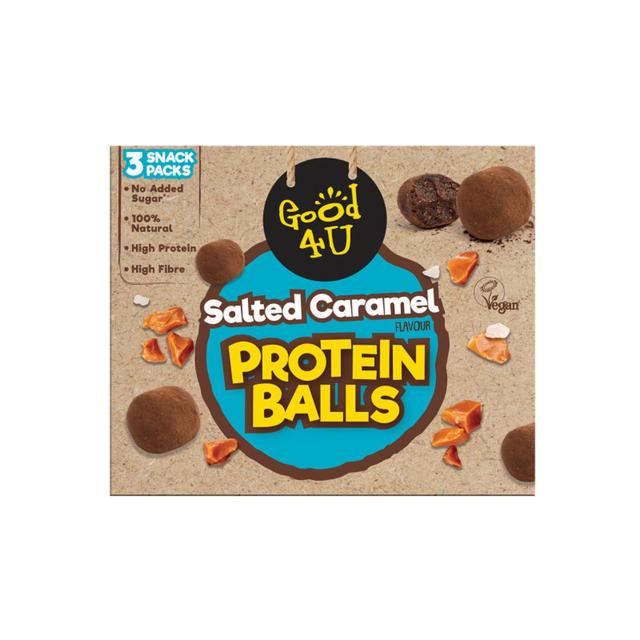 GOOD4U Protein Balls Salted Caramel Multipack, 3 x 40g