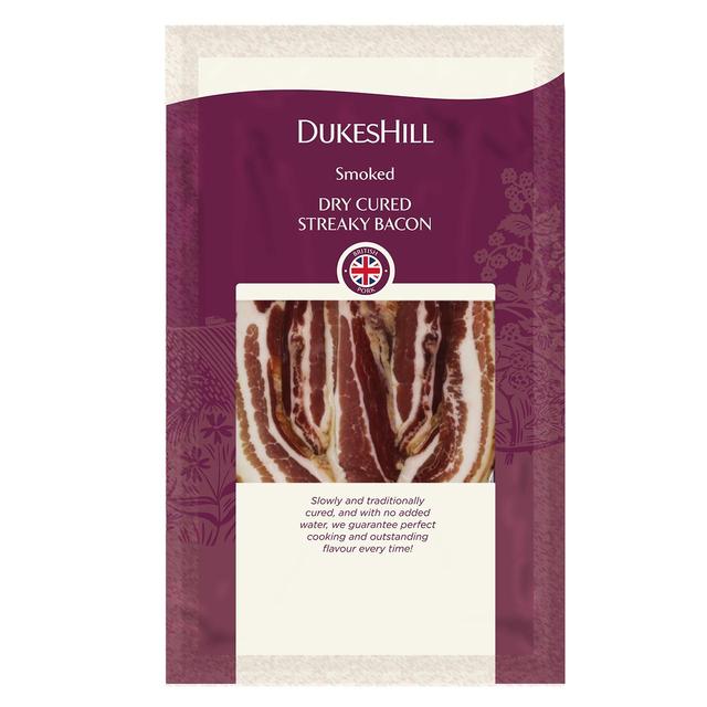 DukesHill British Outdoor Bred Smoked Dry Cured Streaky Bacon, 350g