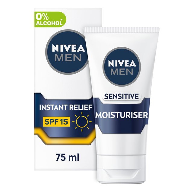 Nivea For Men Sensitive Moisturiser SPF15, 75ml