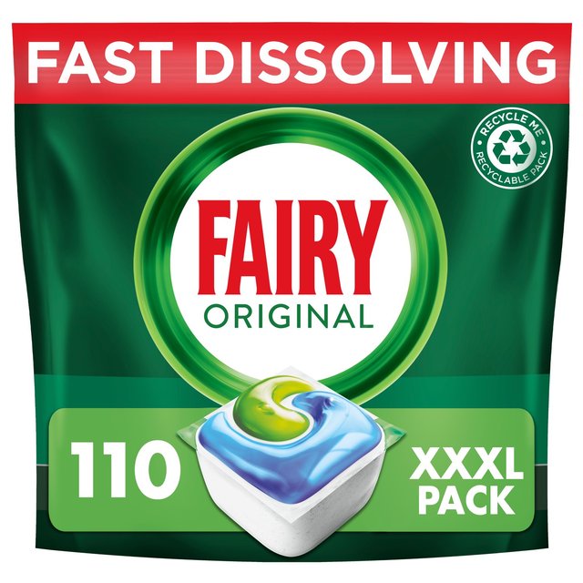Fairy All In One Original Dishwasher Tablets, 110 Per Pack
