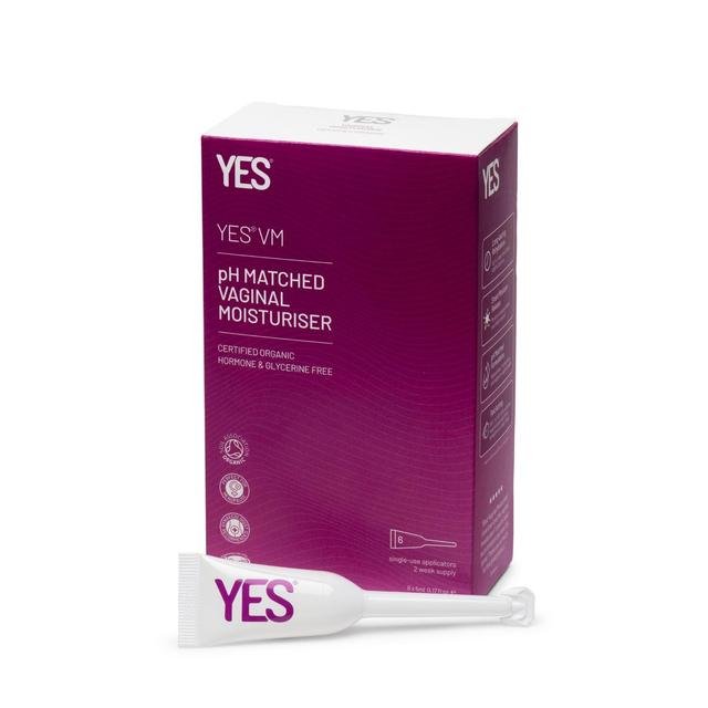 YES VM Organic Vaginal Moisturiser Applicators, 6 x 5ml