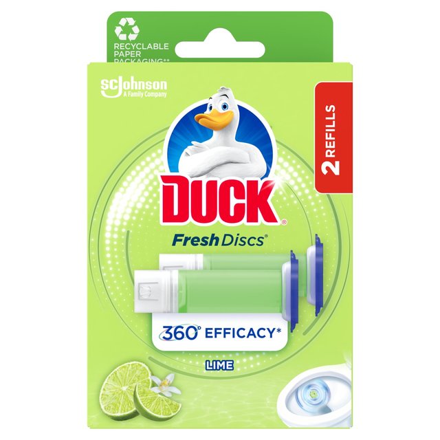 Duck Toilet Fresh Discs Duo Refills Lime, 2 x 36ml