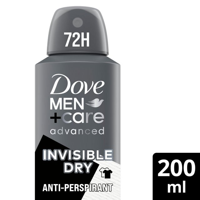 Dove Men+Care Advanced Antiperspirant Deodorant Invisible Dry, 200ml