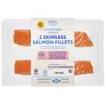 M&S 2 Skinless & Boneless Salmon Fillets