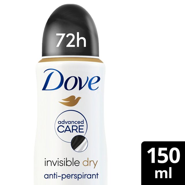 Dove Women Advanced Antiperspirant Deodorant Invisible Dry Aerosol, 150ml