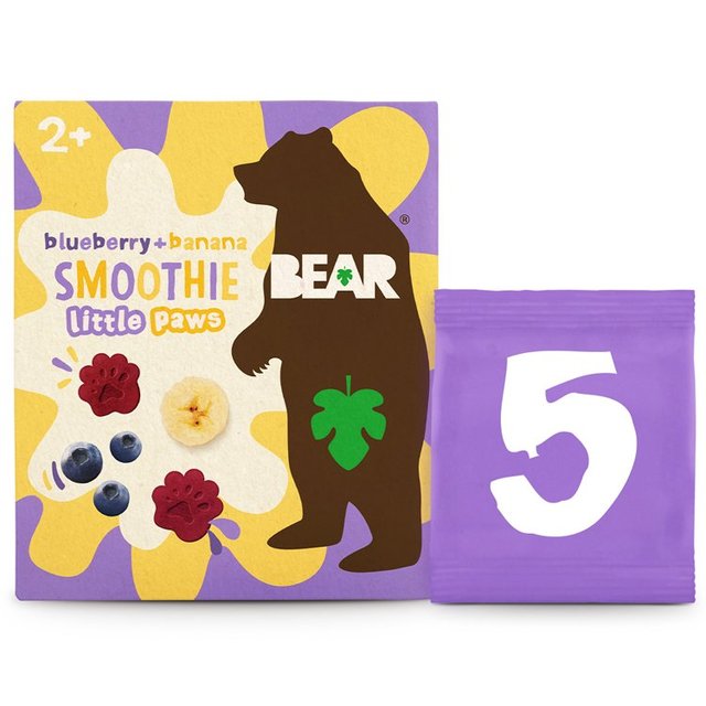 Urban Fruit Bear Paws Smoothies Blueberry & Banana Multipack, 5 Per Pack