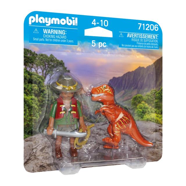 Lego Playmobil 71206 DuoPack Villain With T-Rex