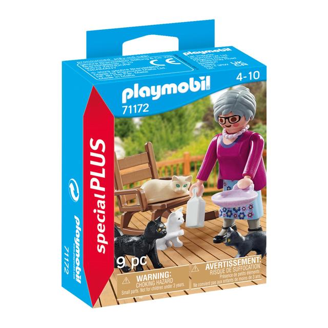 Playmobil 71172 Special Plus, Grandma With Cats