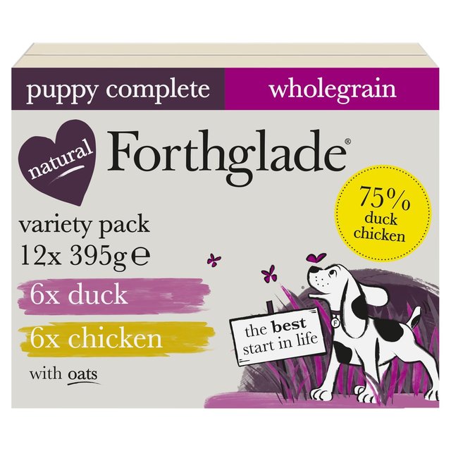 Forthglade Complete Puppy Wholegrain Variety Chicken & Duck With Oats & Veg, 12 x 395g