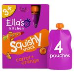 Ella's Kitchen Carrot and Orange Kids Snack Multipack Pouch 3+ Years