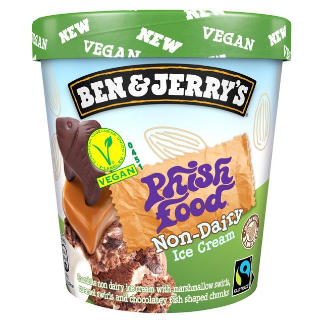 Ben & Jerry’s Vegan Phish Food Ice Cream Tub Dairy Free, 465ml