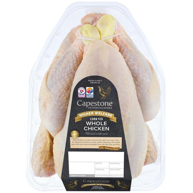 Capestone Higher Welfare Whole Chicken, Typically: 1.8kg