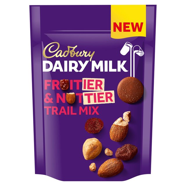 Cadbury Dairy Milk Fruitier & Nuttier Trail Mix Chocolate Bag, 100g